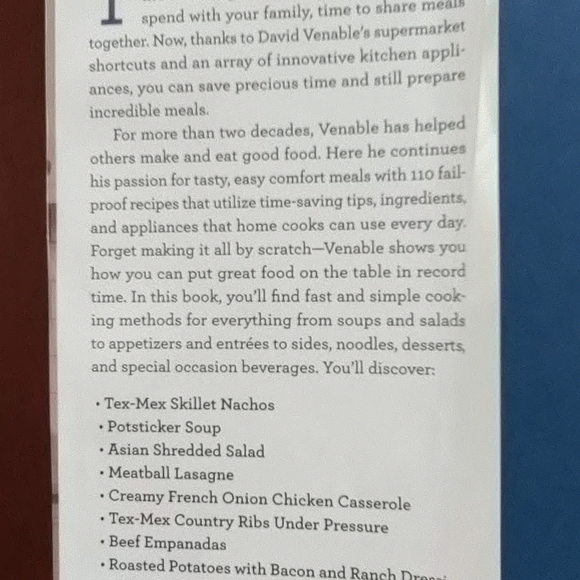 David Venable Cookbook - Picture 2 of 6